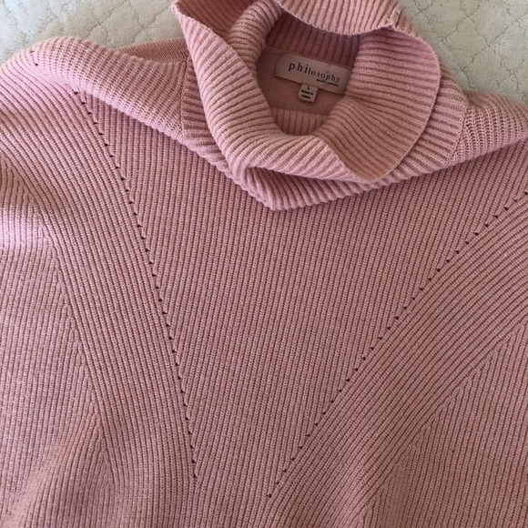NEW light pink philosophy turtleneck sweater - Picture 9 of 10